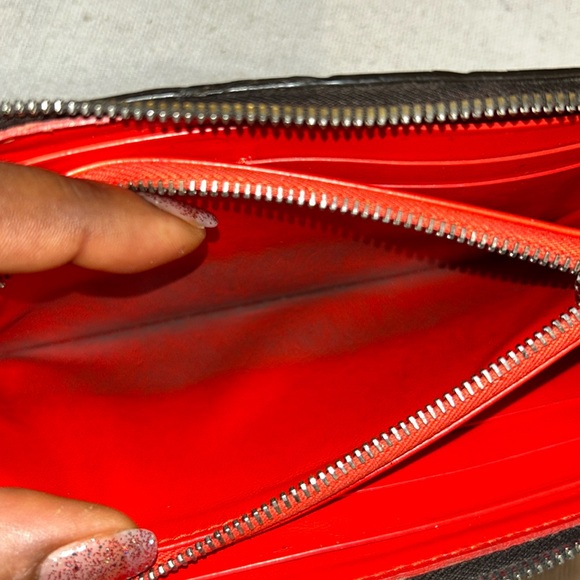 Bottega long zippy brown and red wallet - Picture 9 of 15